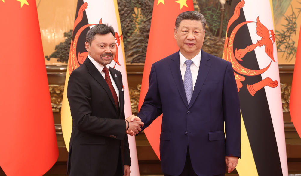 習(xí)近平會見文萊王儲比拉